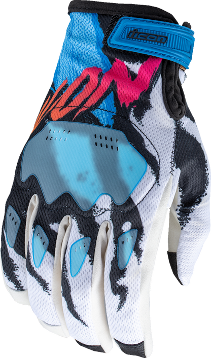 ICON Hooligan™ Rad Dawn Gloves - White - 3XL 3301-4856