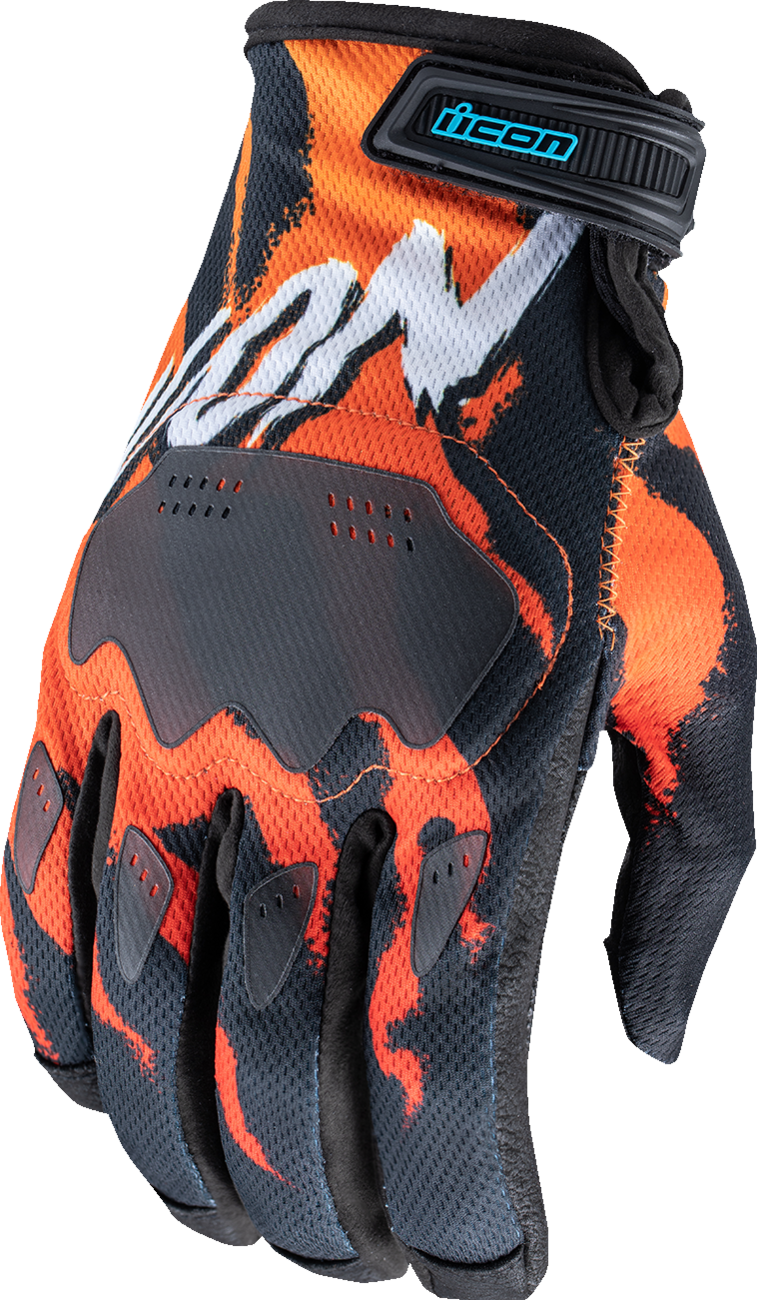 ICON Hooligan™ Rad Dawn Gloves - Orange - Large 3301-4859