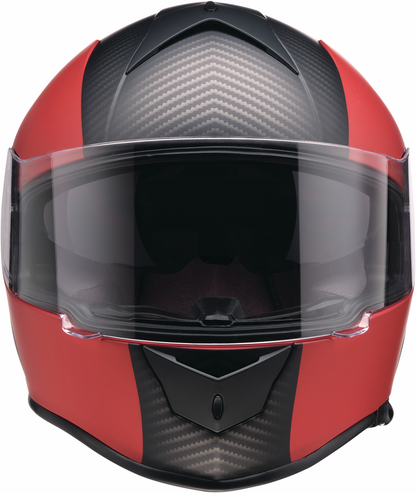 Z1R Warrant Helmet - Carbon - Red - Large 0101-17429
