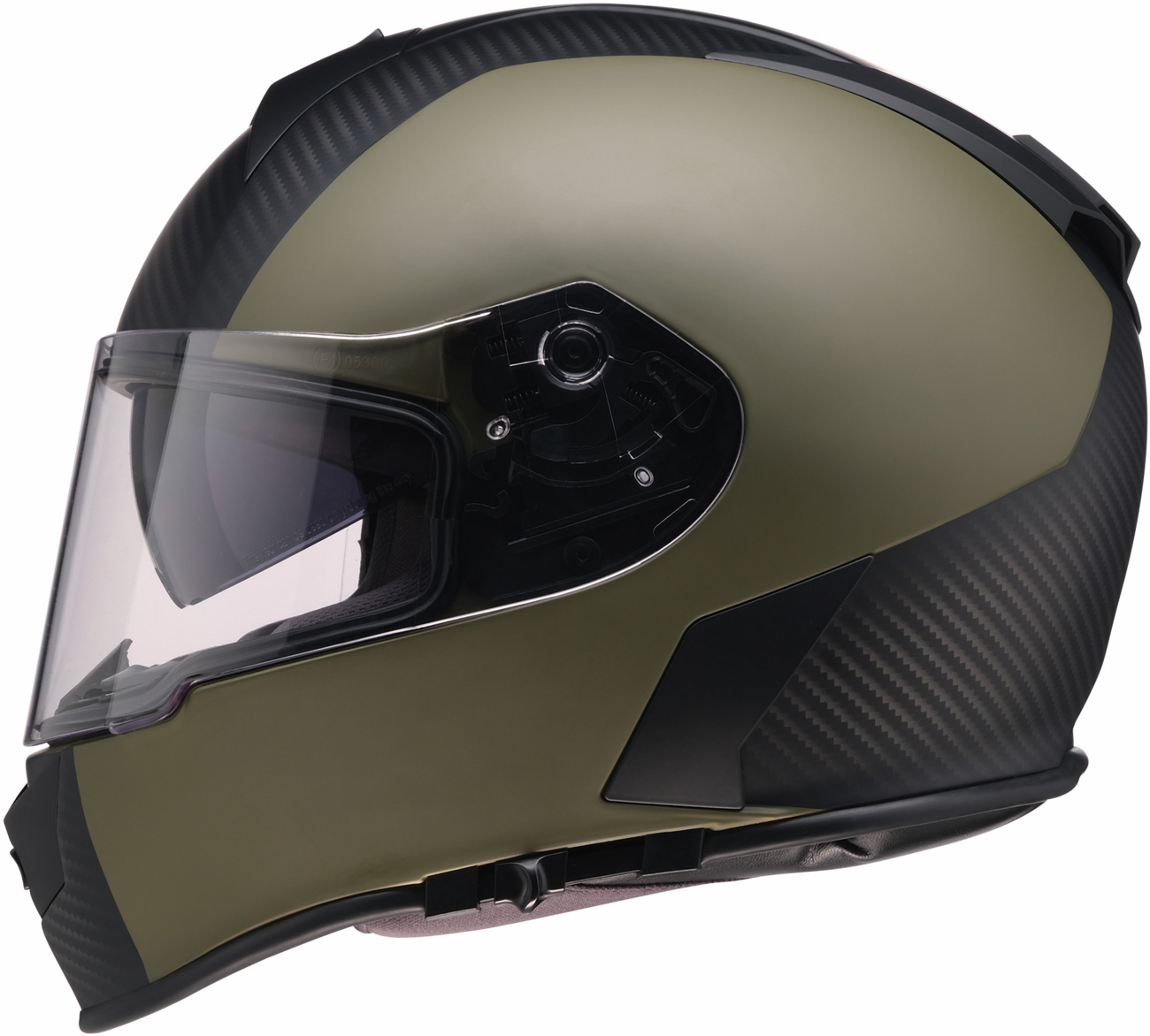 Z1R Warrant Helmet - Carbon - Green - Large 0101-17435