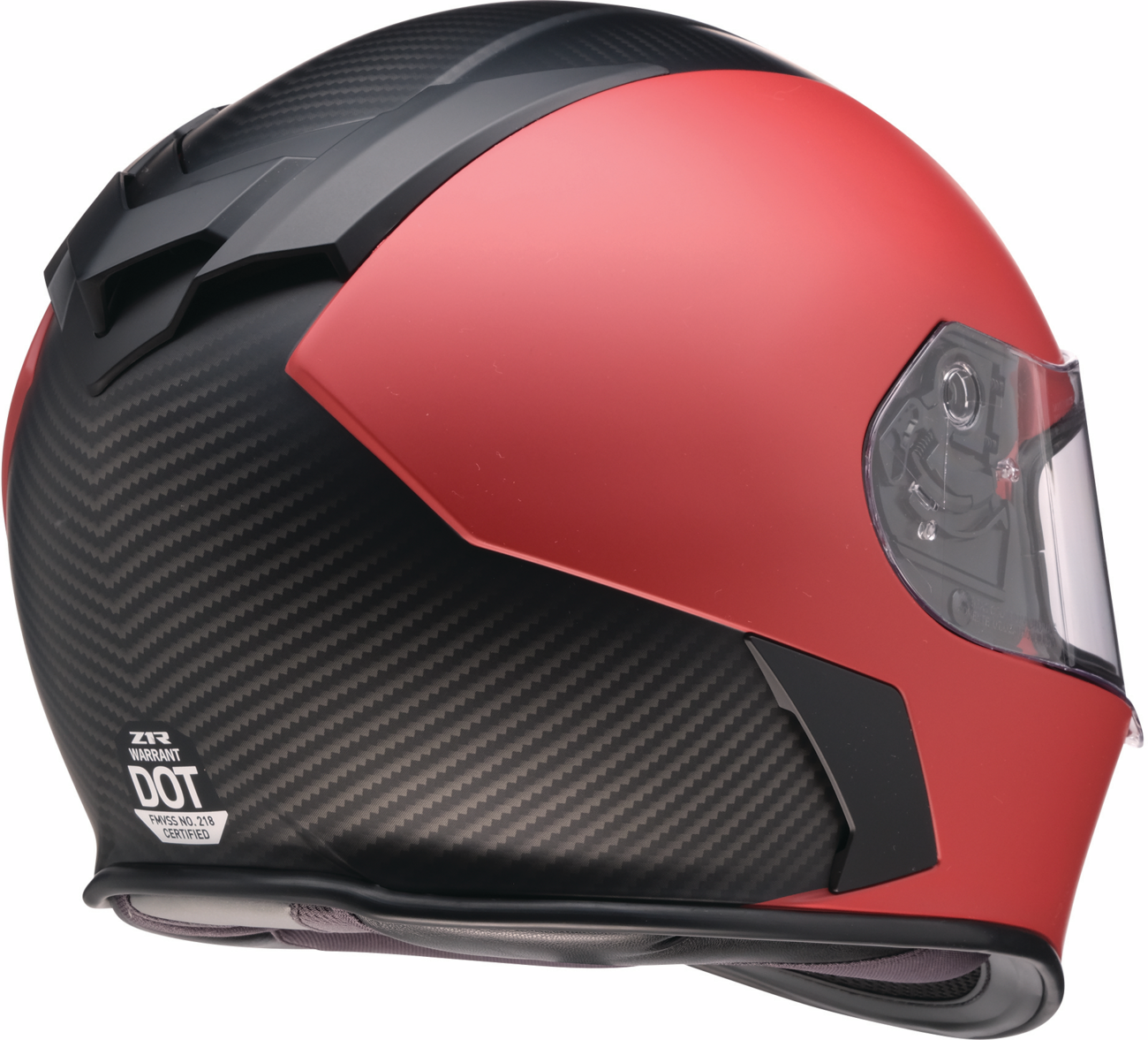 Z1R Warrant Helmet - Carbon - Red - XS 0101-17426