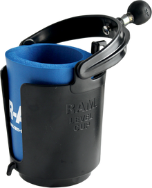 RAM MOUNTS Self-Leveling Cup Holder and Cozy with 1" Ball RAM-B-132BU