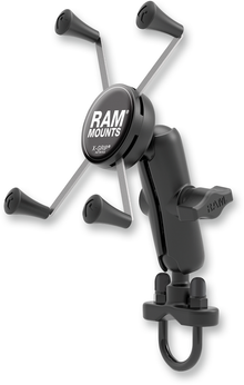 RAM MOUNTS Handlebar Rail Mount with U-Bolt Base and Universal X-Grip® Cradle - Large RAMB149Z-UN10U