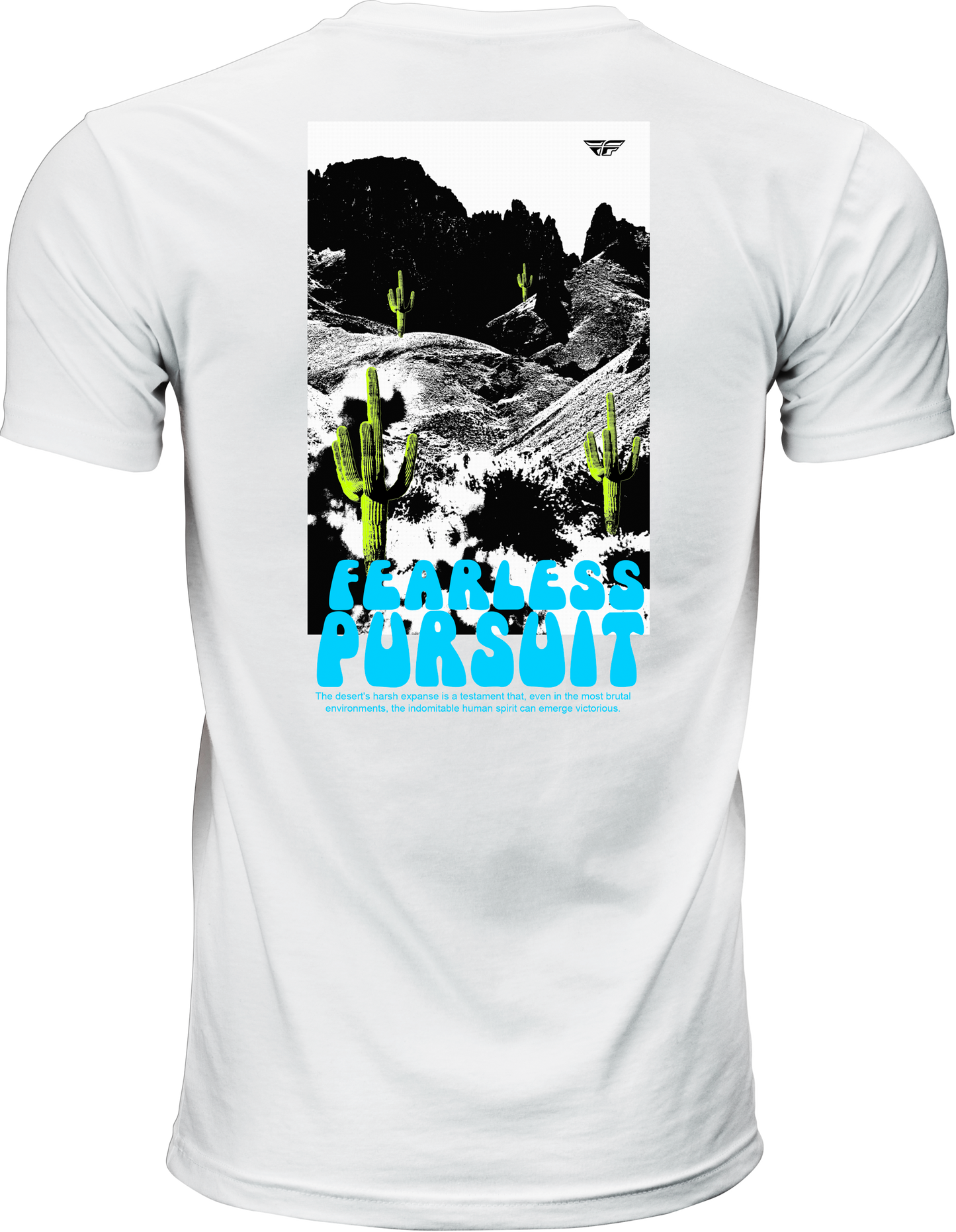 Fly Desert Tee White Sm