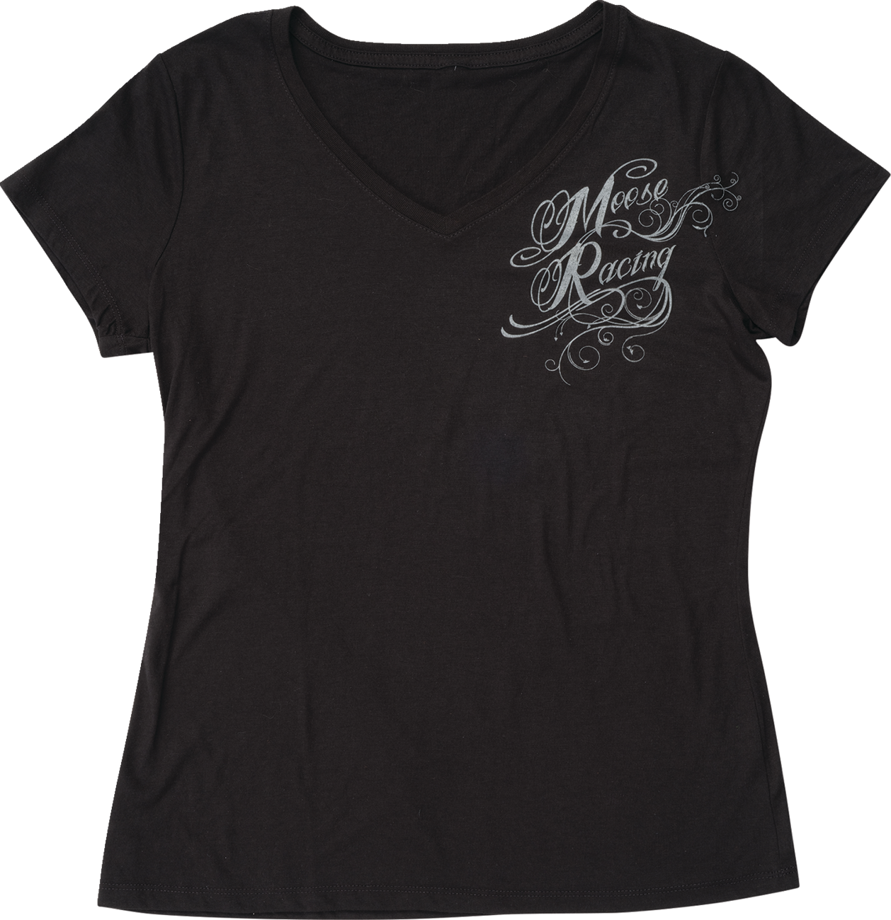 MOOSE OFFROAD Women's Flourish Script T-Shirt - Black - Medium 3031-4285