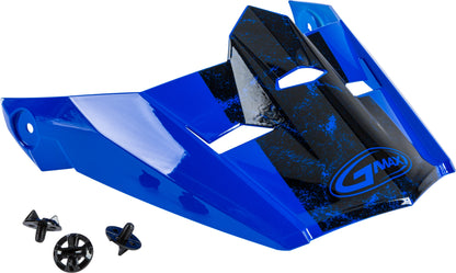 Visor W/Screws Dominant Mx 46 Blue/Black/White Md 2x