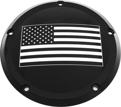 7   M8 Flt/Flh Derby Cover American Flag Black
