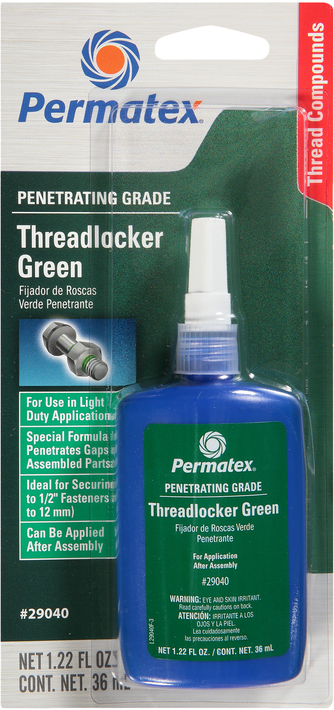 Penetrating Grade Threadlocker Green 36 Ml