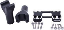 TRASK Assault Handlebar Risers - 4" x 1-1/4" - Black TM-8601-4RC