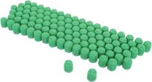K&L SUPPLY Valve Stem Cap - Green - 100 Pack 32-9988