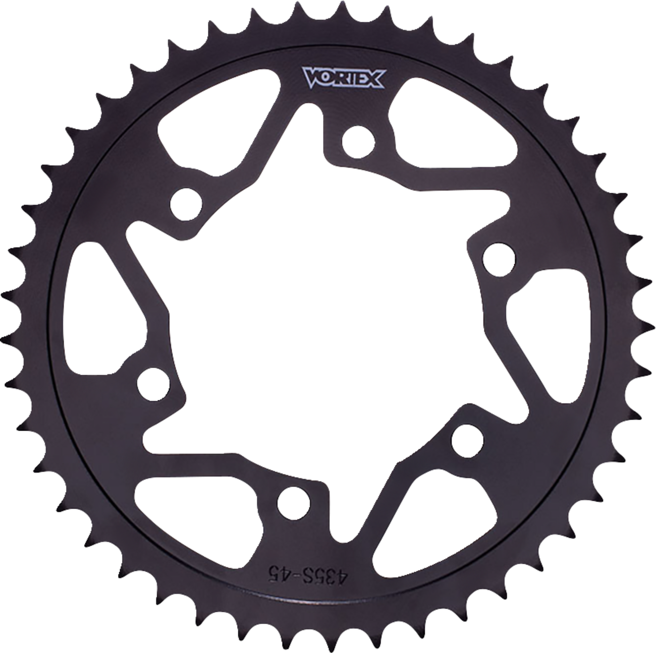 VORTEX Rear Sprocket - 44 Tooth - Black - Yamaha 435S-44