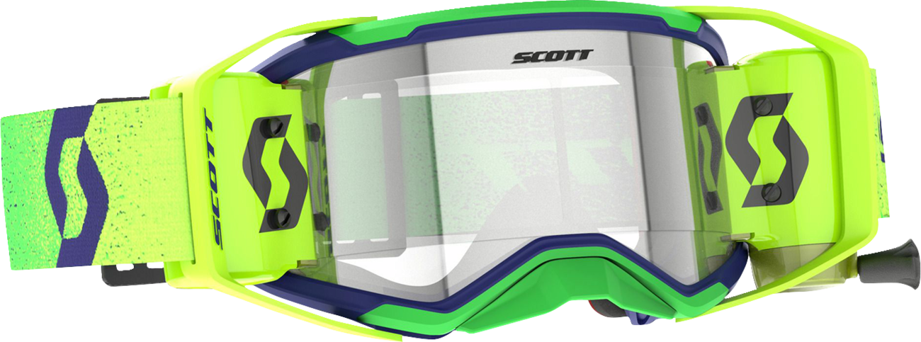 SCOTT Prospect 2.0 WFS Goggle - Roll-Off - Midnight Purple/Safety Yellow - Clear Works Lens 421474-7914113