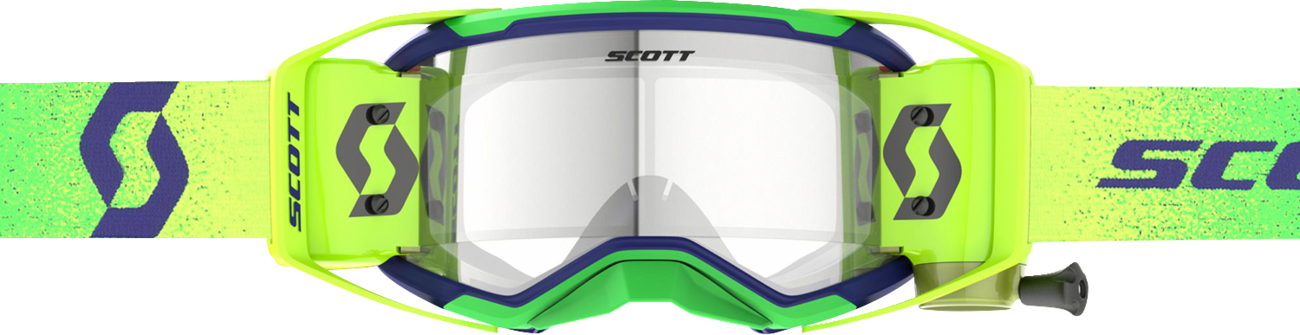 SCOTT Prospect 2.0 WFS Goggle - Roll-Off - Midnight Purple/Safety Yellow - Clear Works Lens 421474-7914113