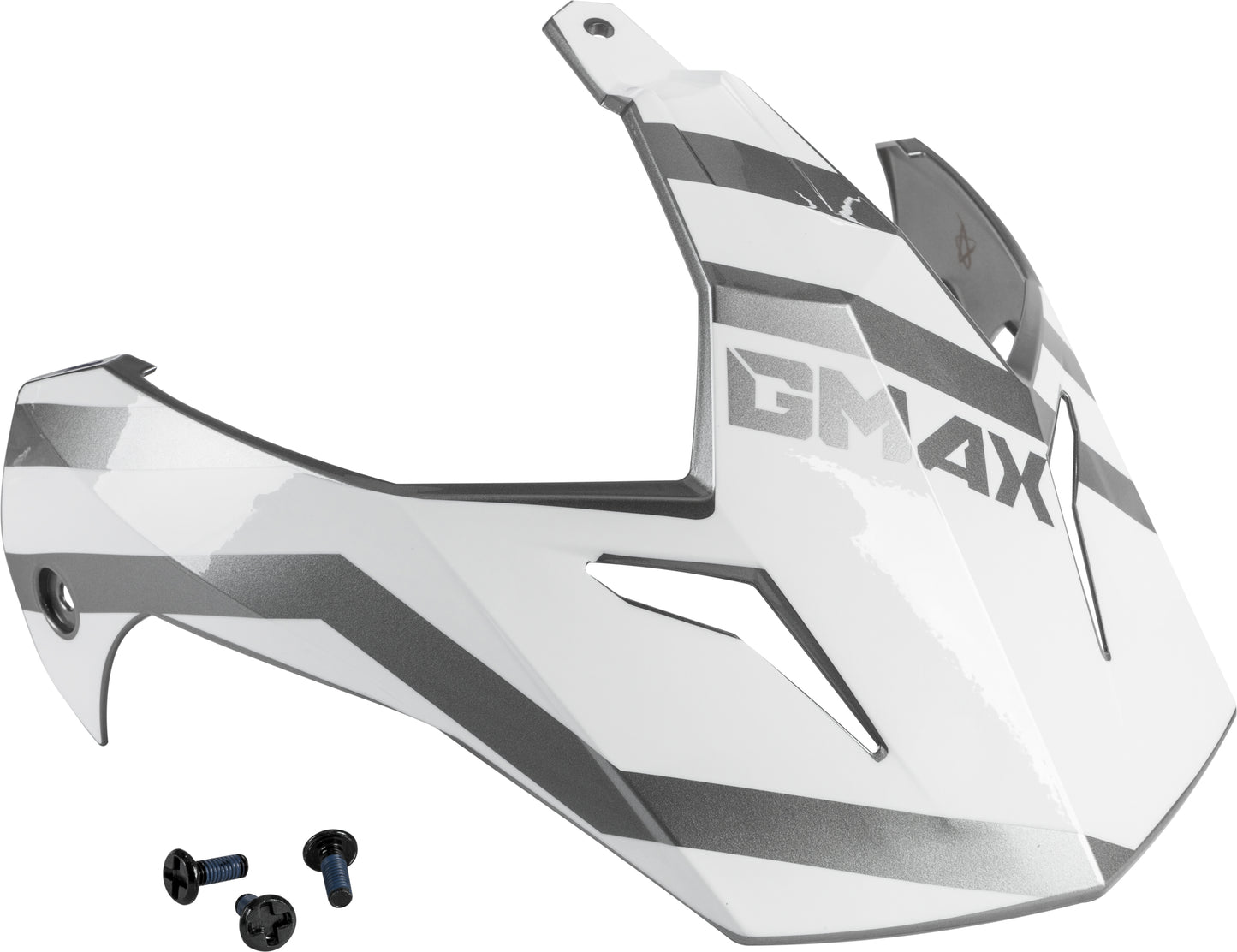 Visor W/Screws Trapper White/Silver Gm 11s