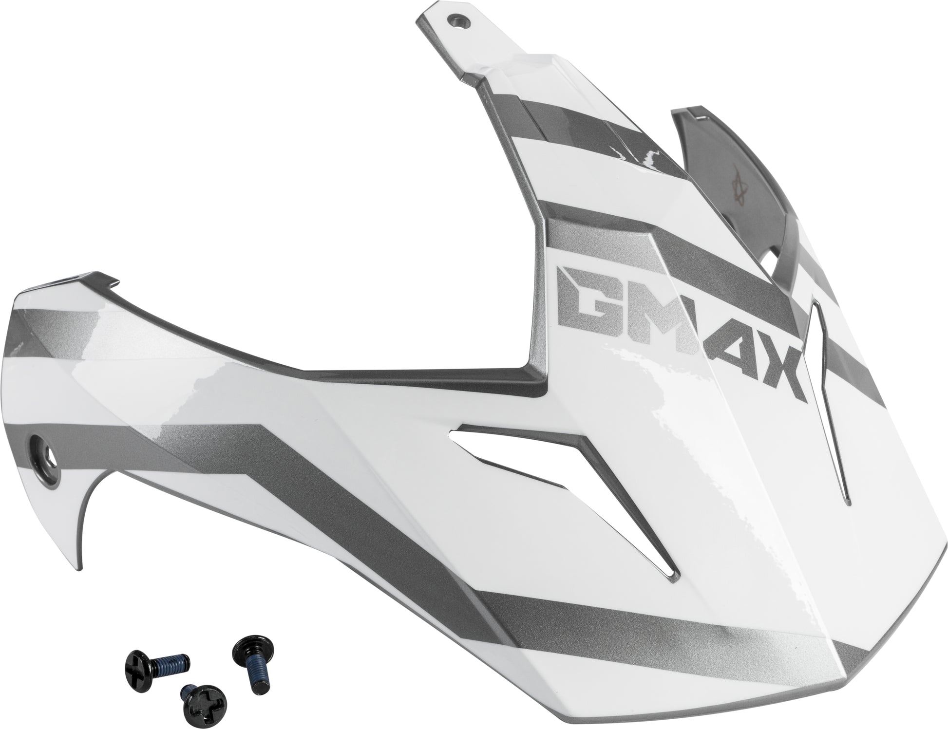 Visor W/Screws Trapper White/Silver Gm 11s