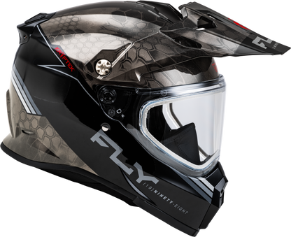 Trekker Cw Conceal Helmet Dual Shld Black/Grey/White Xs