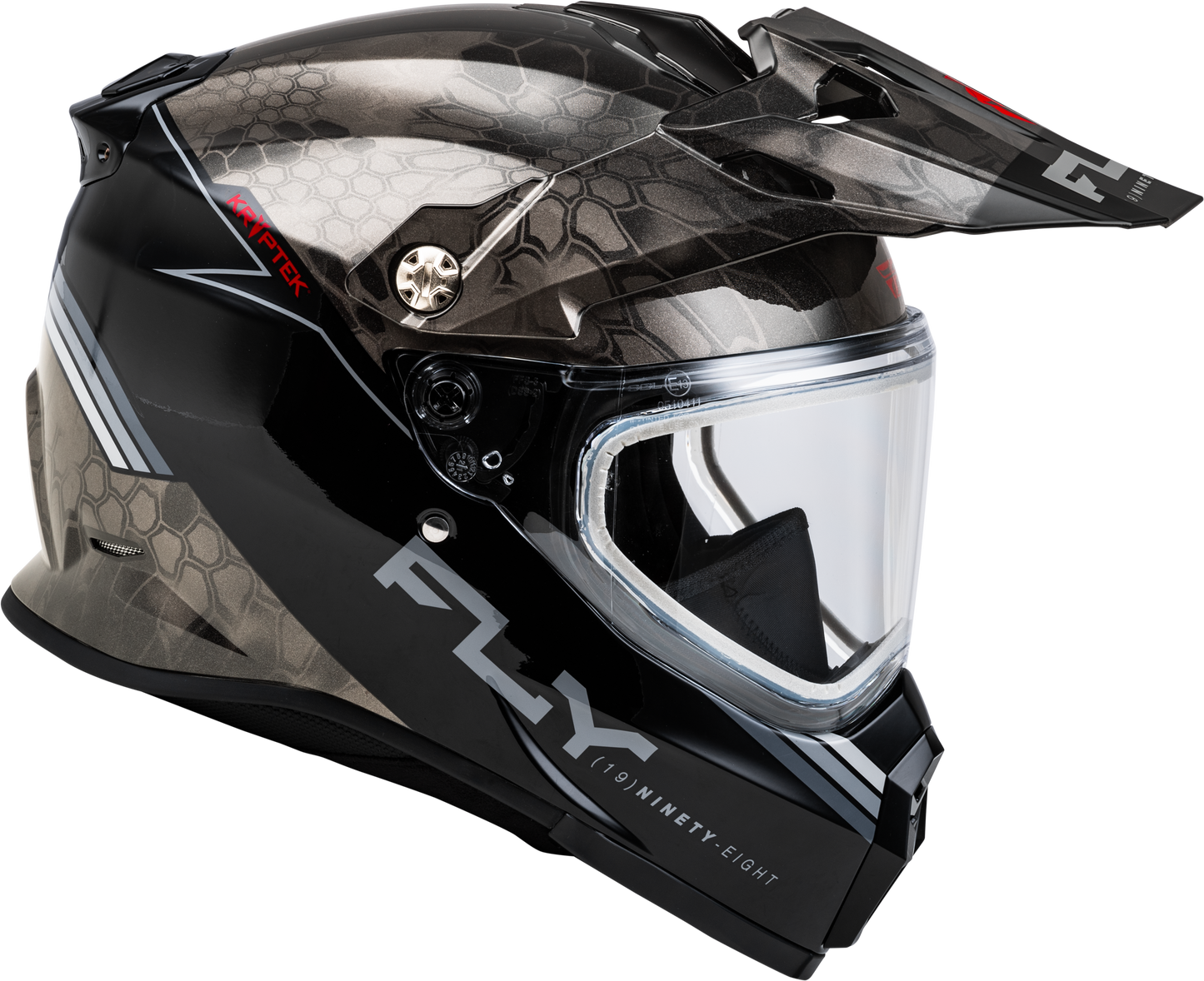 Trekker Cw Conceal Helmet Dual Shld Black/Grey/White 2x
