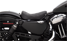 DRAG SPECIALTIES SEATS Bobber Solo Seat - Double Diamond - Silver Stitch - '10-'22 XL 0804-0740