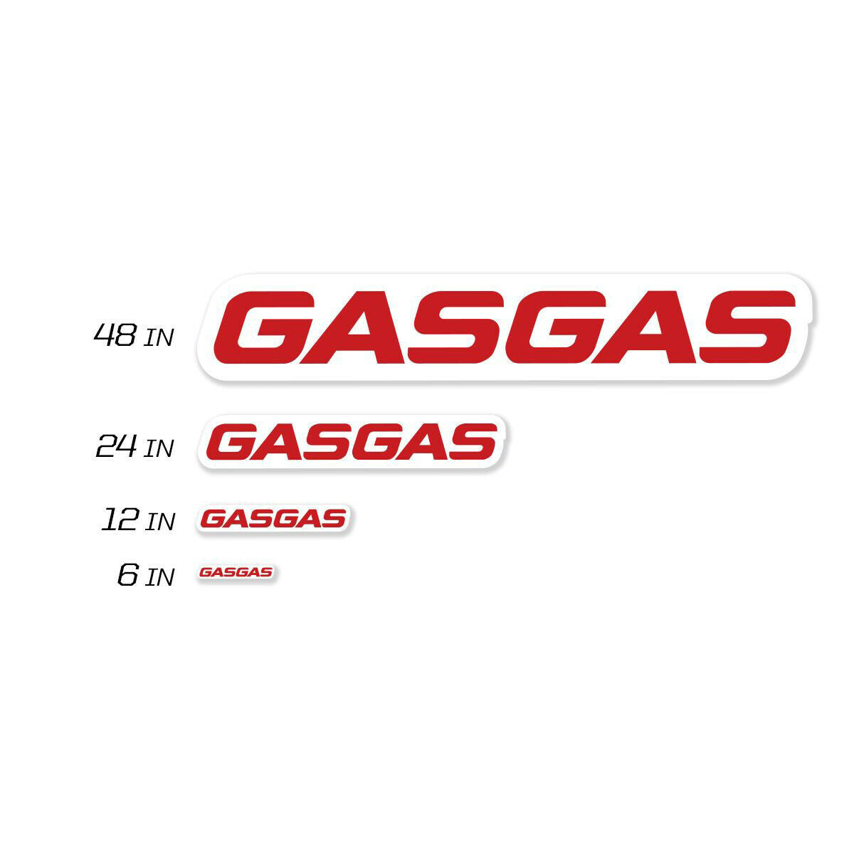 48" Gasgas Decal 8 Mil