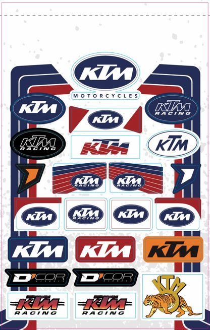 D'COR VISUALS Decal Sheet - KTM Retro 40-30-103