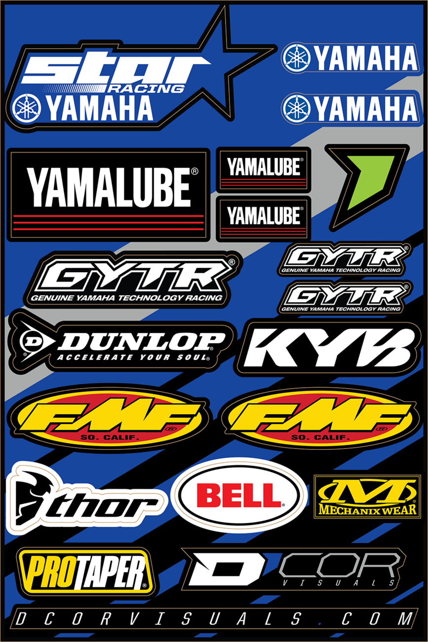 D'COR VISUALS Decal Sheet - Star Yamaha 40-50-116