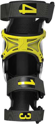 MOBIUS X8 Knee Braces - White/Yellow - XL 1010105