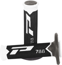 PRO GRIP Cross Triple Density 788 Grips - White/Black/Titanium PG788219
