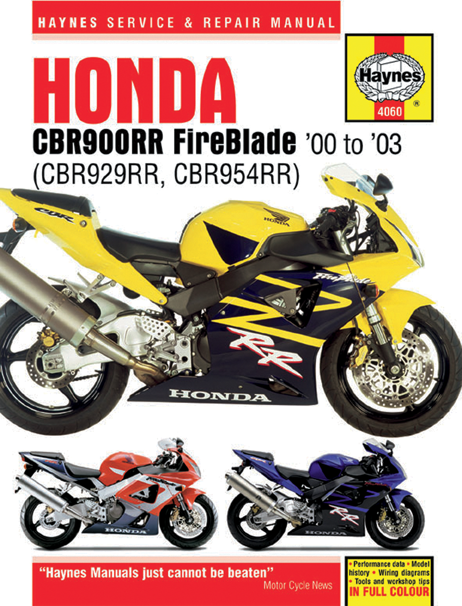 HAYNES Manual - Honda - CBR929/954 M4060