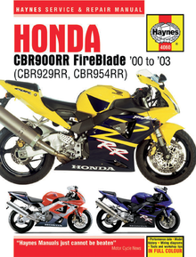HAYNES Manual - Honda - CBR929/954 M4060