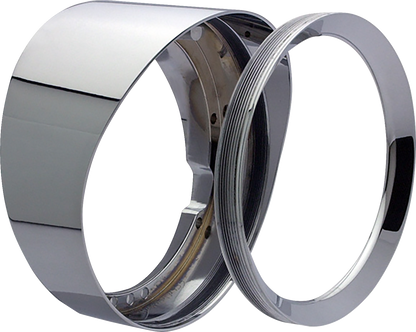 HEADWINDS Headlight Bezel - 10" - Mariah - Chrome 1-7029MCA-10
