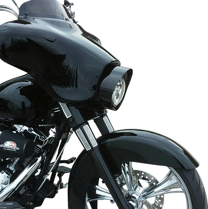HEADWINDS Headlight Bezel - 10" - Mariah - Black 1-7029MZA-10