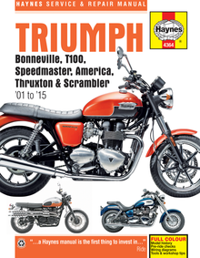 HAYNES Manual - Triumph - Bonneville '01-'15 M4364