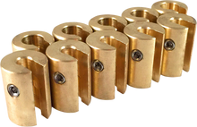 NO-MAR Wheel Weights - 1 oz - Brass - 10 Pack WT-SPK10BR-1