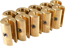 NO-MAR Wheel Weights - 1-1/4 oz - Brass - 10 Pack WT-SPK10BR-125