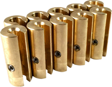 NO-MAR Wheel Weights - 1-1/2 oz - Brass - 10 Pack WT-SPK10BR-150