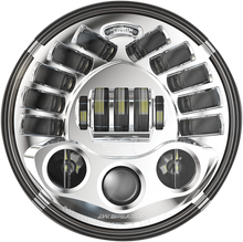 J.W. SPEAKER Adaptive 2 LED Headlight - 7" - Chrome 0555031