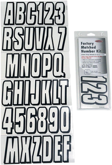 HARDLINE I.D. Sticker Kit - 320 Series - Clear 320 CLBLK