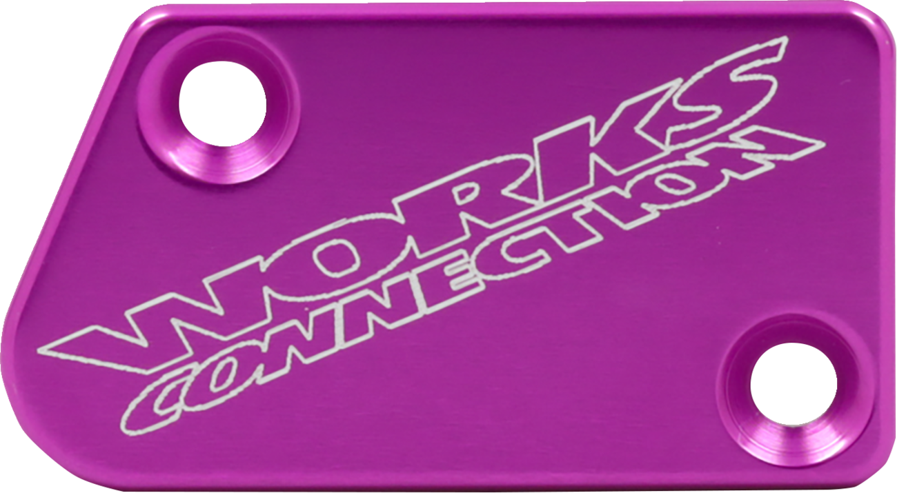 WORKS CONNECTION Front Brake Cap - Purple - Yamaha 21-P032