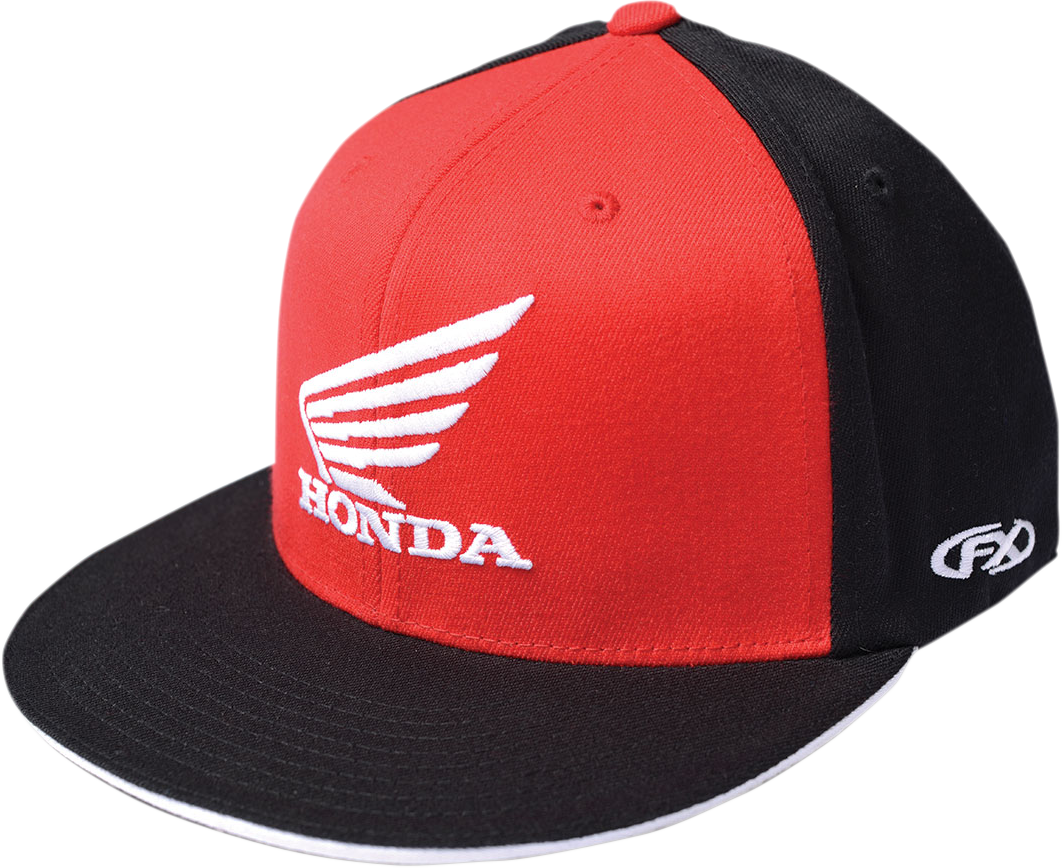 FACTORY EFFEX Honda Big Wing Flexfit® Hat - Red/Black - Small/Medium 15-88344