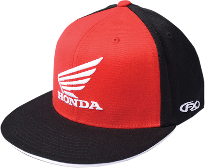 FACTORY EFFEX Honda Big Wing Flexfit® Hat - Red/Black - Large/XL 15-88346
