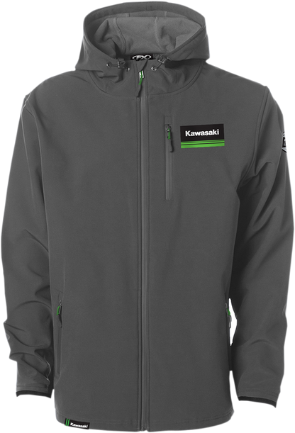 FACTORY EFFEX Kawasaki Track Jacket - Gray - 2XL 22-85118