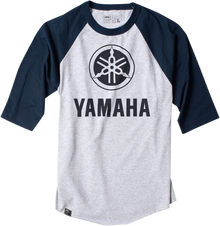 FACTORY EFFEX Yamaha Baseball T-Shirt - Navy/Heather Gray - XL 17-87226