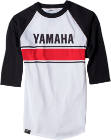 FACTORY EFFEX Yamaha Vintage Baseball T-Shirt - White/Black - Large 17-87234
