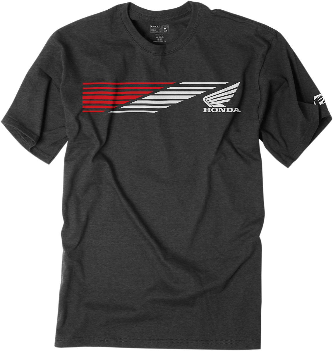 FACTORY EFFEX Honda Speed T-Shirt - Heather Charcoal - XL 19-87306