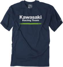 FACTORY EFFEX Kawasaki Stripes T-Shirt - Navy - Large 22-87104