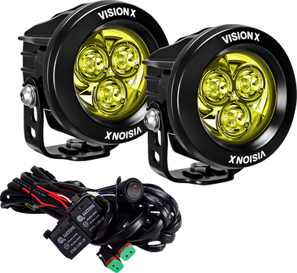 Vision X Light Cannon - CG2 - 3-3/4" - Multi LED - Selective Yellow Lens 9945811