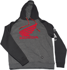 FACTORY EFFEX Honda Wing Hoodie - Black/Charcoal - XL 22-88306