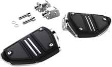 CIRO Twin Rail Foot Pegs - With Mount - Chrome 61406