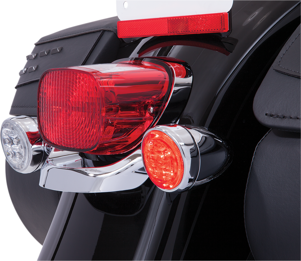 CIRO Turn Signal Insert - Red LED - Chrome 45501