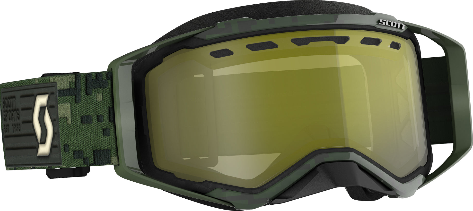 Prospect Snwcrs Goggle Khaki Green Enhancer Yellow Chrome